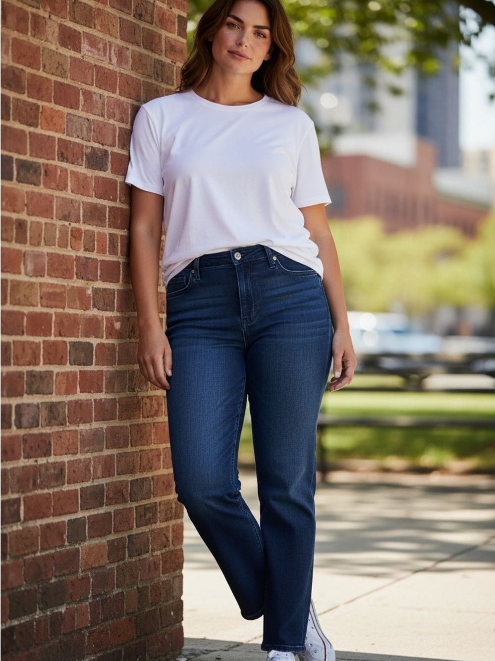 Hudson Jeans Dark Blue Mid-Rise Straight Leg